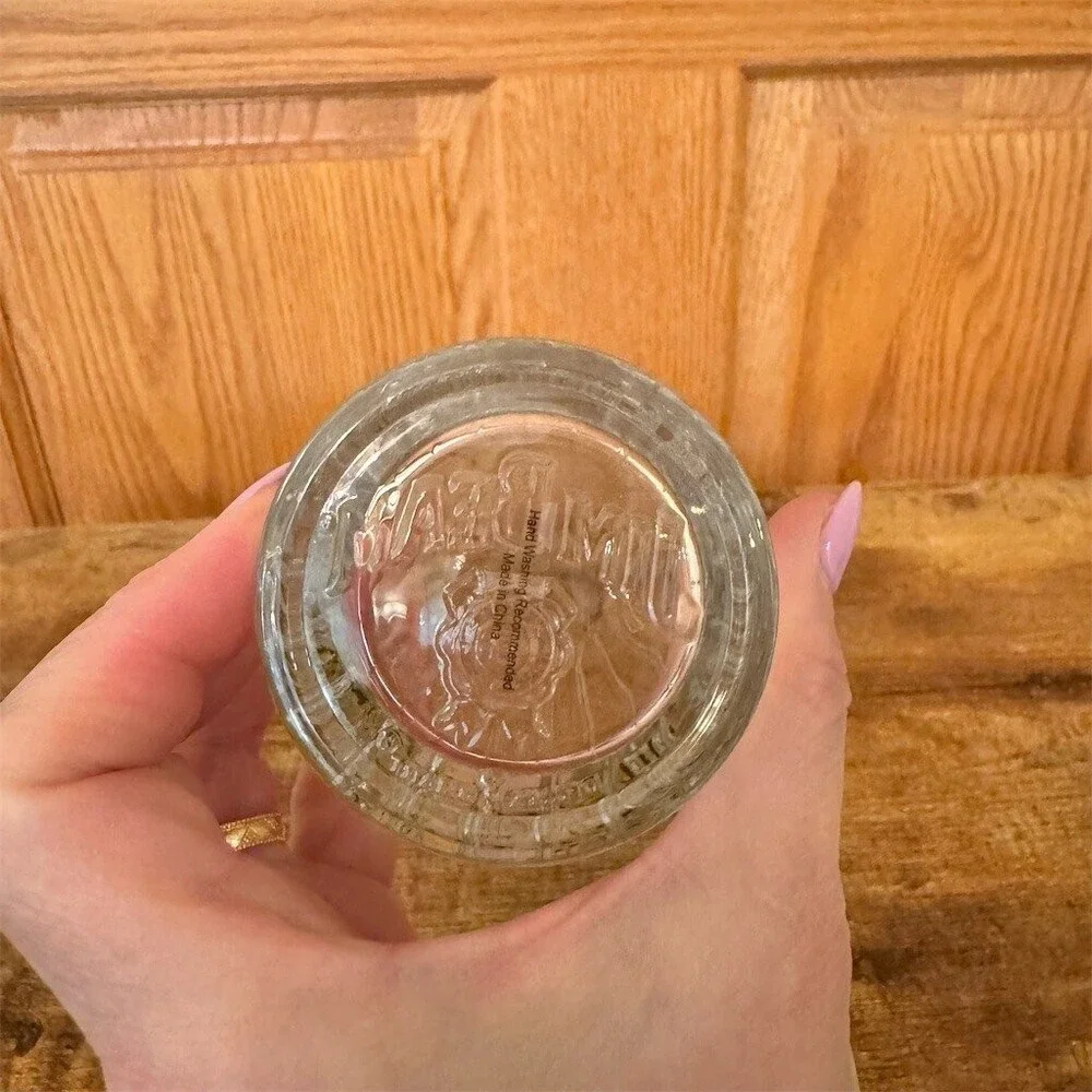 Jim Beam Holiday Snowflake Ribbed Highball Glass Tall Bar Tumbler